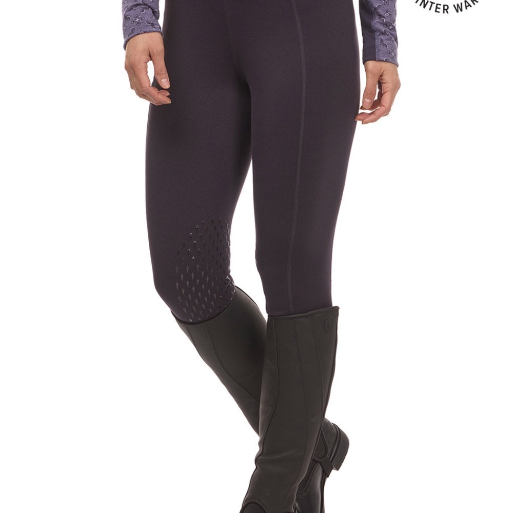 Kerrits Activewear Power Stretch® Fleece Knee Patch Pocket Riding Tight Size XSP
